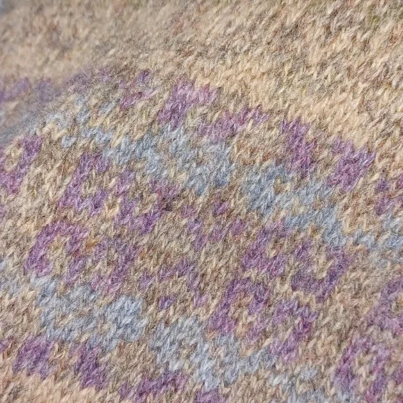 Vintage Nordic Design Sweater Wool Cardigan 2X Pastel - Picture 8 of 10